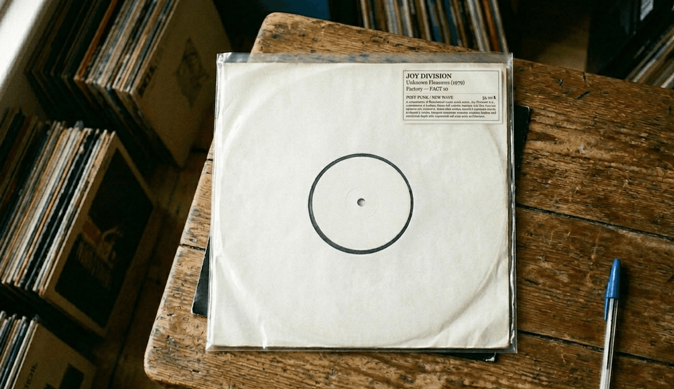 A single record with a clean SleekSpin label